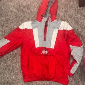 Mens Red and Gray Jacket
